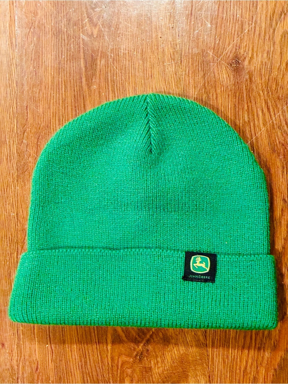 John Deere Bright Green one size Knit Cuffed Beanie
